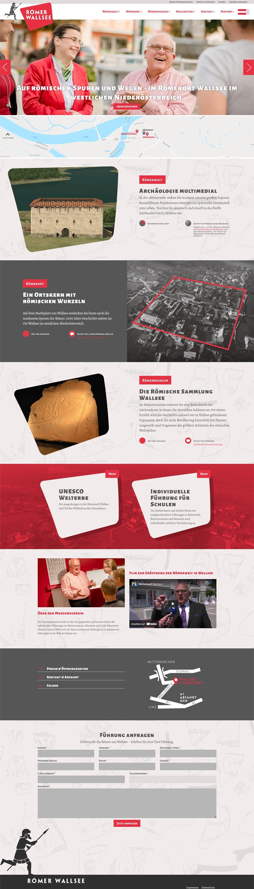 Desktop-Ansicht einer Website