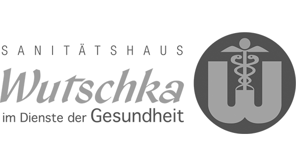 Logo: Sanit&auml;tshaus Wutschka im Dienste der Gesundheit