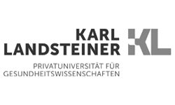 Logo: Karl Landsteiner Privatuniversität tfür Geusndheitswissenschaften