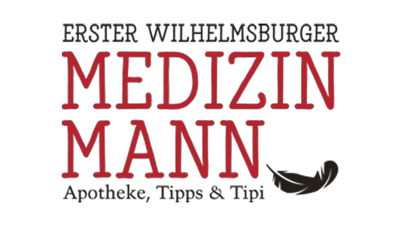 Logo: erster Wilhelmsburger Medizinmann. Apotheke, Tipps & Tipi